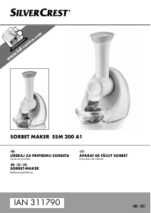 Priručnik SilverCrest IAN 311790 Aparat za sladoled