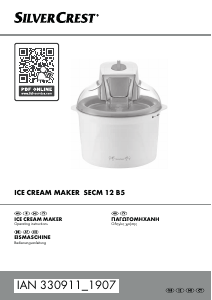 Manual SilverCrest IAN 330911 Ice Cream Machine