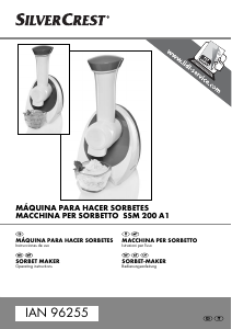 Manual de uso SilverCrest IAN 96255 Máquina de helados