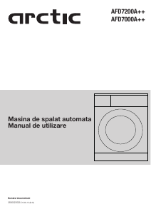 Manual Arctic AED7000A++ Mașină de spălat