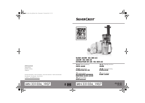 Instrukcja SilverCrest IAN 331036 Sokowirówka