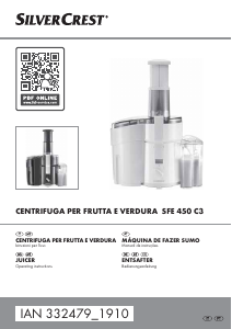 Manual SilverCrest IAN 332479 Centrifugadora