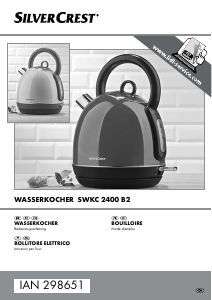 Mode d’emploi SilverCrest IAN 298651 Bouilloire
