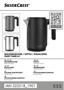 Mode d’emploi SilverCrest IAN 322518 Bouilloire