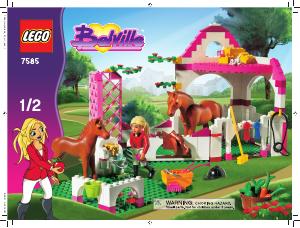 Manual Lego set 7585 Belville Horse stable