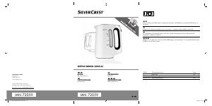 Bruksanvisning SilverCrest IAN 72059 Vattenkokare