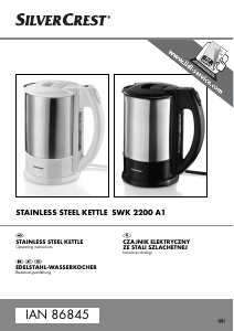 Instrukcja SilverCrest IAN 86845 Czajnik