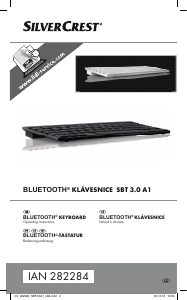 Manuál SilverCrest IAN 282284 Klávesnice