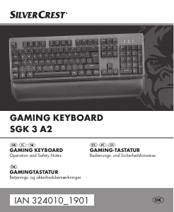 Brugsanvisning SilverCrest IAN 324010 Tastatur