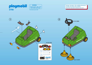 Manual de uso Playmobil set 3790 Cityservice Vehiculo de limpieza