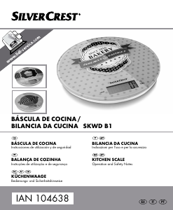 Manuale SilverCrest IAN 104638 Bilancia da cucina