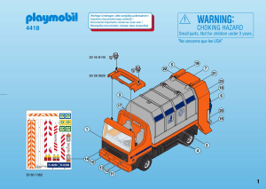Handleiding Playmobil set 4418 Cityservice Vuilniswagen