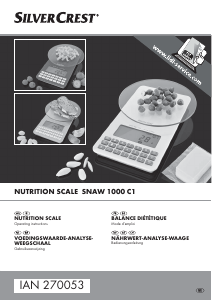 Mode d’emploi SilverCrest IAN 270053 Balance de cuisine