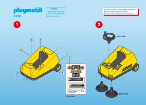 Manual Playmobil set 6102 Cityservice Măturător de străzi