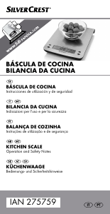 Manual de uso SilverCrest IAN 275759 Báscula de cocina