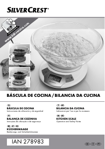 Manuale SilverCrest IAN 278983 Bilancia da cucina