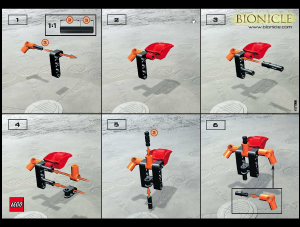 Manual Lego set 1431 Bionicle Tahnok Va