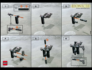 Manual de uso Lego set 1432 Bionicle Nuhvok Va