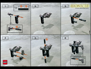 Mode d’emploi Lego set 1432 Bionicle Nuhvok Va