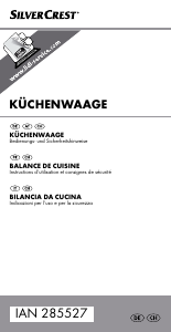 Manuale SilverCrest IAN 285527 Bilancia da cucina