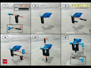 Manual de uso Lego set 1433 Bionicle Gahlok Va