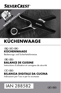 Manuale SilverCrest IAN 288582 Bilancia da cucina