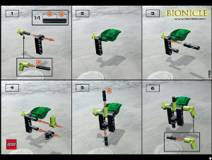 Manual Lego set 1434 Bionicle Lehvak Va