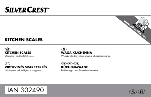 Vadovas SilverCrest IAN 302490 Virtuvės svarstyklės