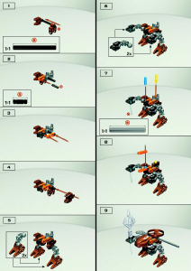 Manual Lego set 4869 Bionicle Rahaga Pouks