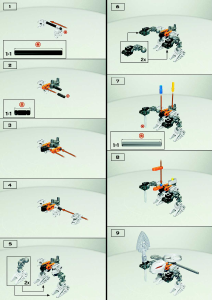 Mode d’emploi Lego set 4870 Bionicle Rahaga Kualus