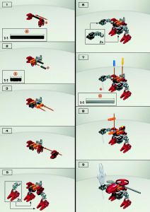 Manual Lego set 4877 Bionicle Rahaga Norik