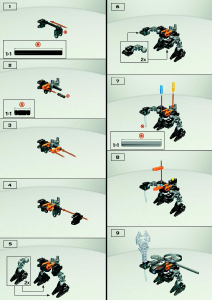 Manual Lego set 4878 Bionicle Rahaga Bomonga