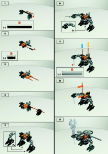 Mode d’emploi Lego set 4878 Bionicle Rahaga Bomonga