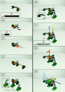 Vadovas Lego set 4879 Bionicle Rahaga Iruini