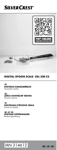 Használati útmutató SilverCrest IAN 314612 Konyhai mérleg