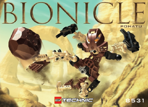 Manual de uso Lego set 8531 Bionicle Pohatu
