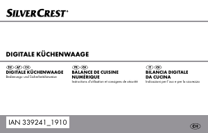 Manuale SilverCrest IAN 339241 Bilancia da cucina