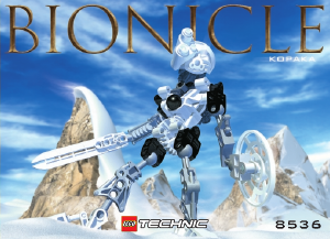 Mode d’emploi Lego set 8536 Bionicle Kopaka