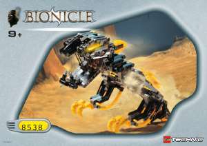Brugsanvisning Lego set 8538 Bionicle Muaka og Kane-Ra