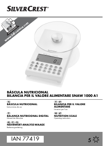 Manual SilverCrest IAN 77419 Balança de cozinha
