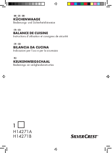 Manuale SilverCrest IAN 78957 Bilancia da cucina