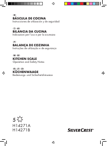Manual SilverCrest IAN 78957 Balança de cozinha