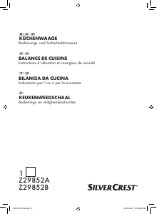 Mode d’emploi SilverCrest IAN 79419 Balance de cuisine