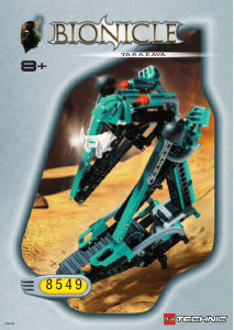 Vadovas Lego set 8549 Bionicle Tarakava
