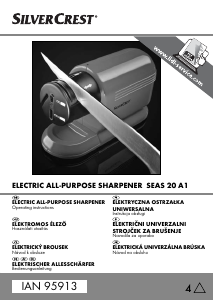 Priročnik SilverCrest IAN 95913 Brusilnik za nože