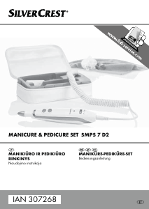 Vadovas SilverCrest IAN 307268 Manikiūro ir pedikiūro rinkinys