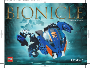 Käyttöohje Lego set 8562 Bionicle Gahlok