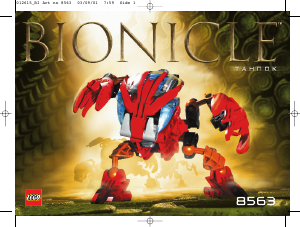 Manual de uso Lego set 8563 Bionicle Tahnok