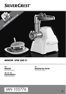 Manual SilverCrest IAN 103776 Tocator carne