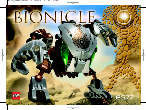 Manual Lego set 8577 Bionicle Pahrak-Kal